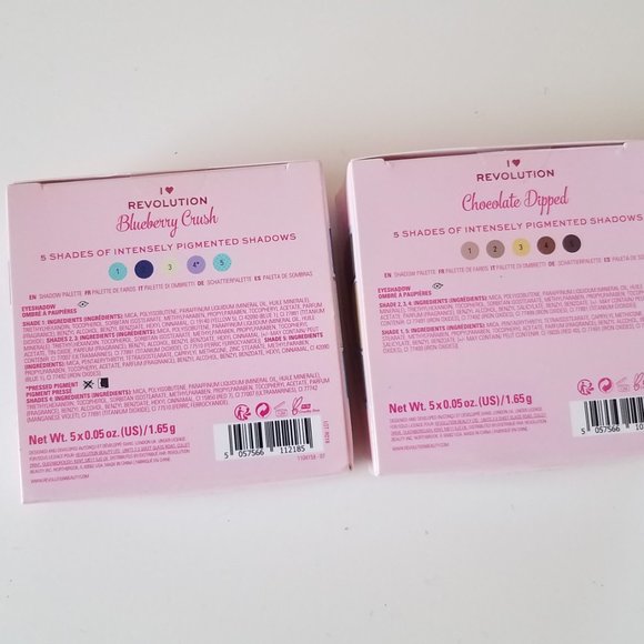 New I heart Revolution Chocolate Dipped & Bluberry Crush Donuts Palette - Picture 6 of 7